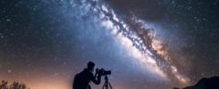 fotografo-che-scatta-fotografie-della-via-lattea-nella-notte-delle-stelle